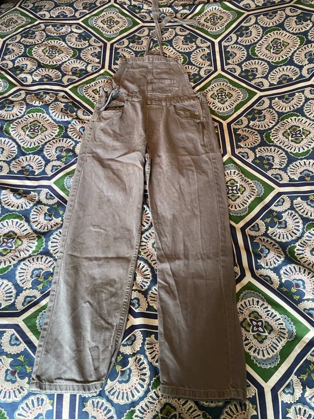 We The Free Ziggy Gray Denim Overalls